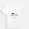 ZONE TWO — Dry-Fit Tee in white, back view with the five-zone gauge, ZONE TWO and the Hindi line dheere par lagataar