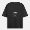 luna-moon-phase-tee-black-back LUNA — Moon Phase Tee in black, back view with the eight moon phases on the upper back