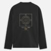 yantra-grid-long-sleeve-tee-black-back YANTRA-GRID — Long-Sleeve Tee in black, back view with the nested-square grid on the back
