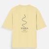 yatra-inner-journey-oversized-tee-beige YATRA — Inner Journey Oversized Tee in beige, back view with path to a star and यात्रा