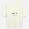luna-moon-phase-tee-off-white-back LUNA — Moon Phase Tee in off white, back view with the eight moon phases on the upper back
