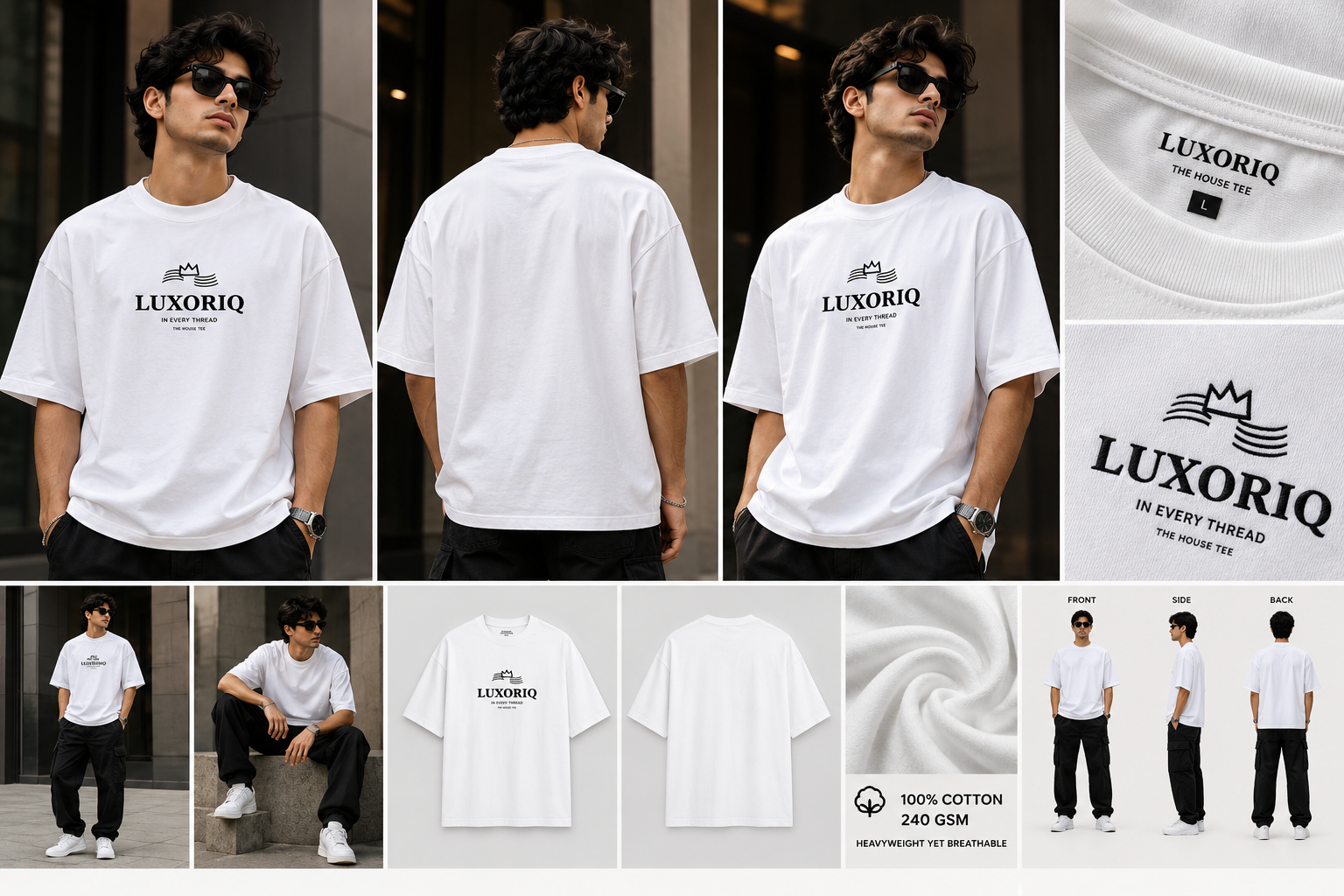 Editorial visual of THE HOUSE TEE