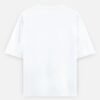 The House Tee in white, back view, left blank